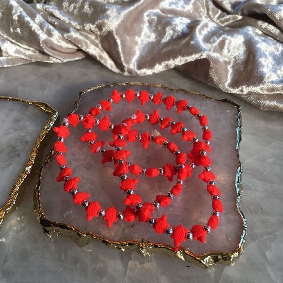 THREE HOT Orange Tamale Red Turtle Bracelets! - Picture 2 of 3